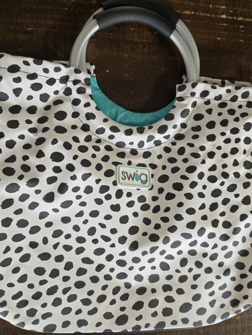 Swig Black & White Spot Insulated Tote